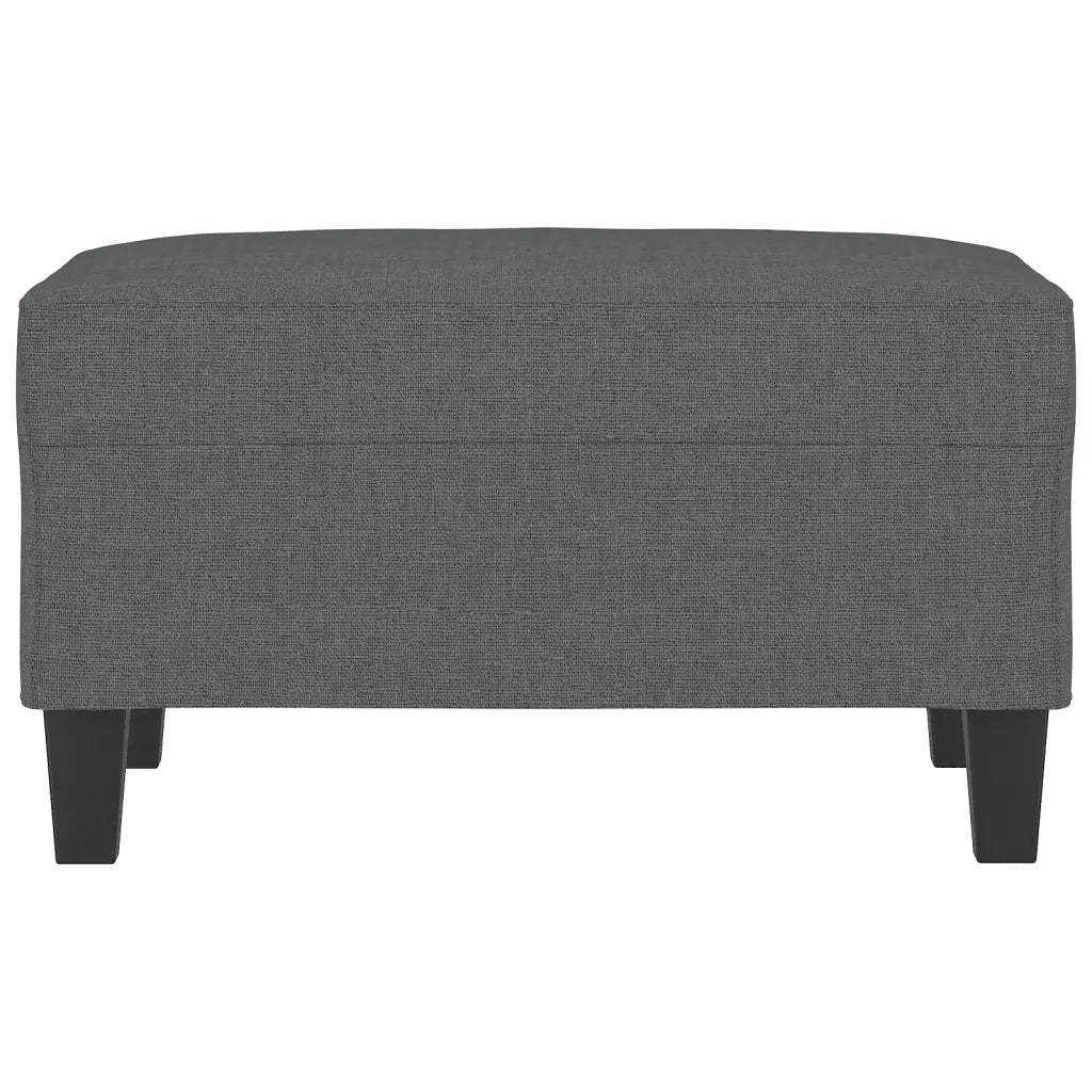 Poggiapiedi Grigio Scuro 70x55x41 cm in Tessuto 349348