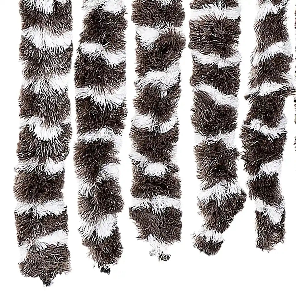 Zanzariera Marrone e Bianco 56x185 cm Ciniglia cod mxl 55017
