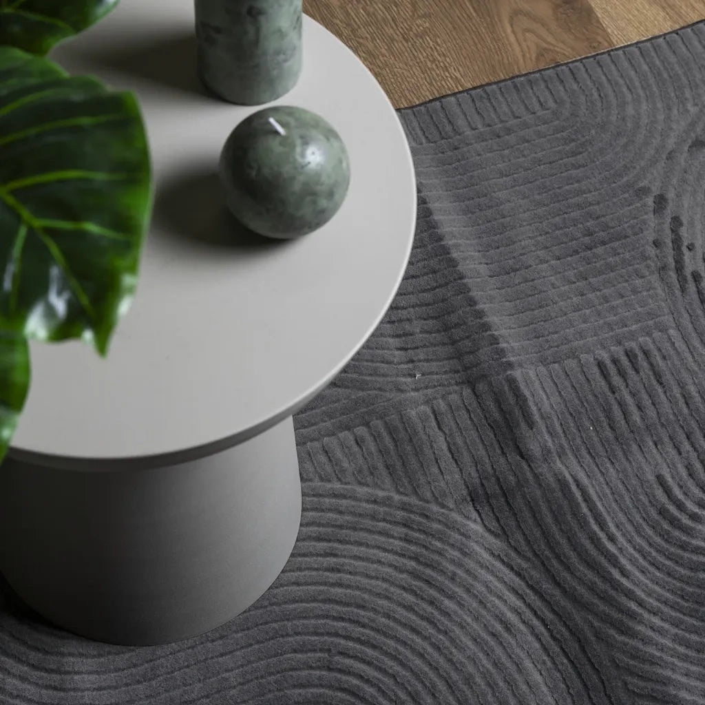 Tappeto IZA a Pelo Corto Aspetto Scandinavo antracite 120x170cm 375428