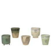 PORTAVASO IN TERRACOTTA D.8,5XH8CM IN 5 COLORI.