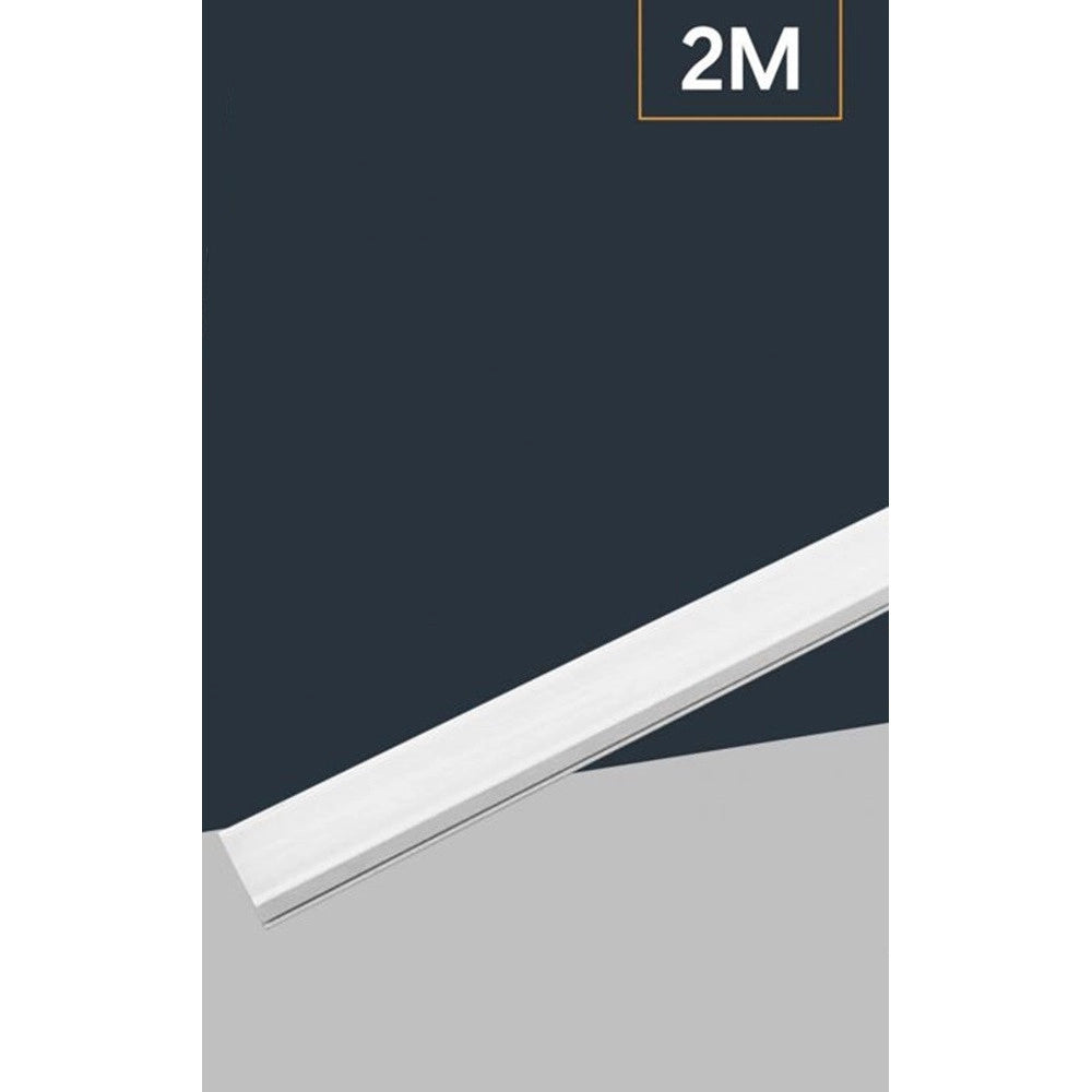 Trade Shop - 10pz Profilo In Alluminio Per Soffitto Con Copertura Bianca Opaca 2mt Striscia Led Al03 -