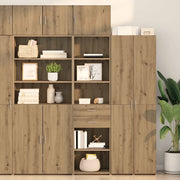 Credenza con Cassetto-Buffet-Armadio da cucina Rovere artigianale 50 x 42,5 x 185 cm