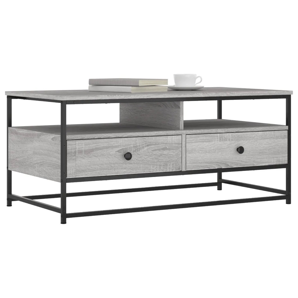 Tavolino da Salotto Grigio Sonoma 100x51x45cm Legno Multistrato 835287