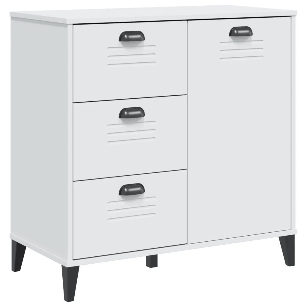 Credenza-Buffet-Armadio da cucina VIKEN Bianca 80x40x80 cm in Legno Multistrato 924257