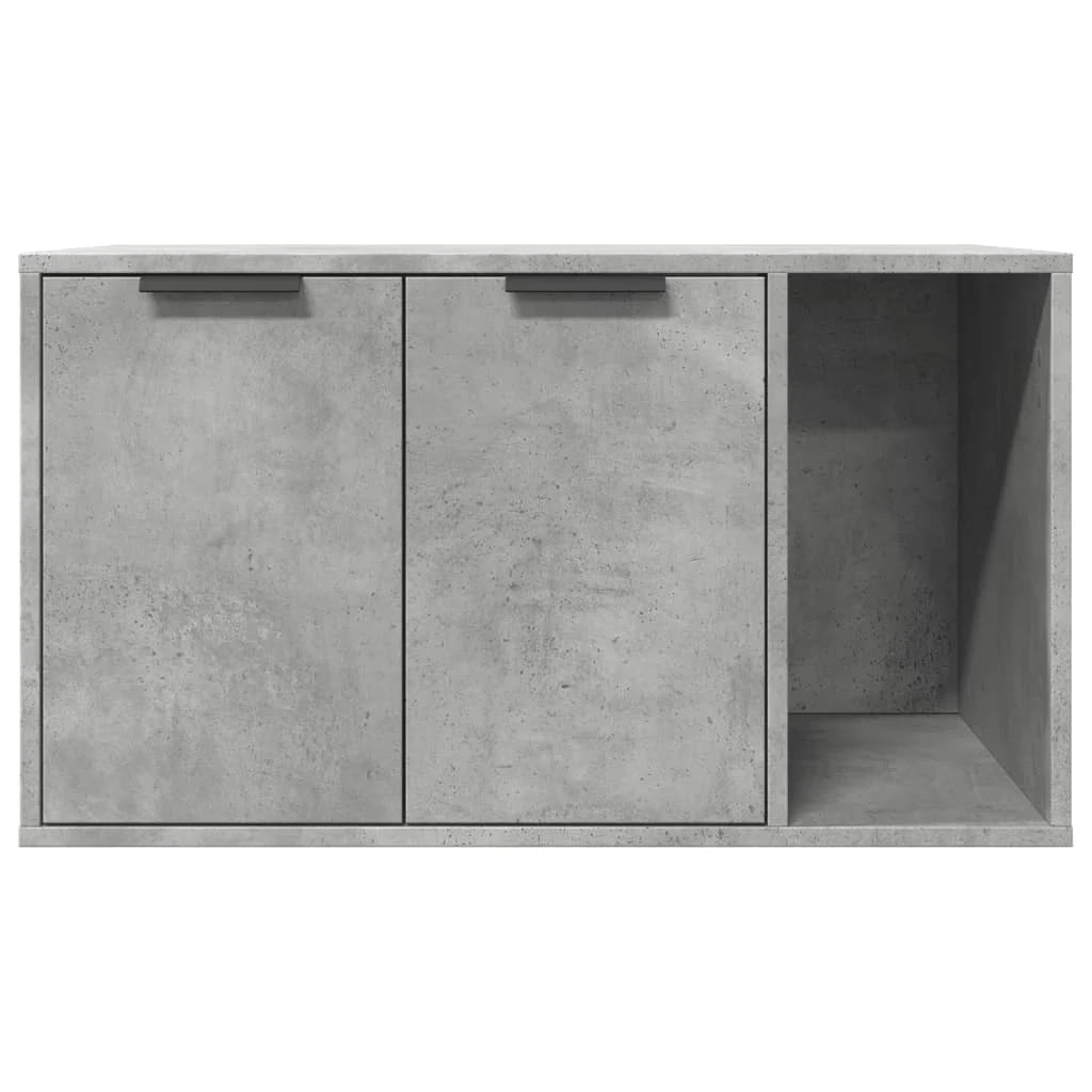 Mobiletto per lettiera per gatti in legno ingegnerizzato grigio 02_0043318