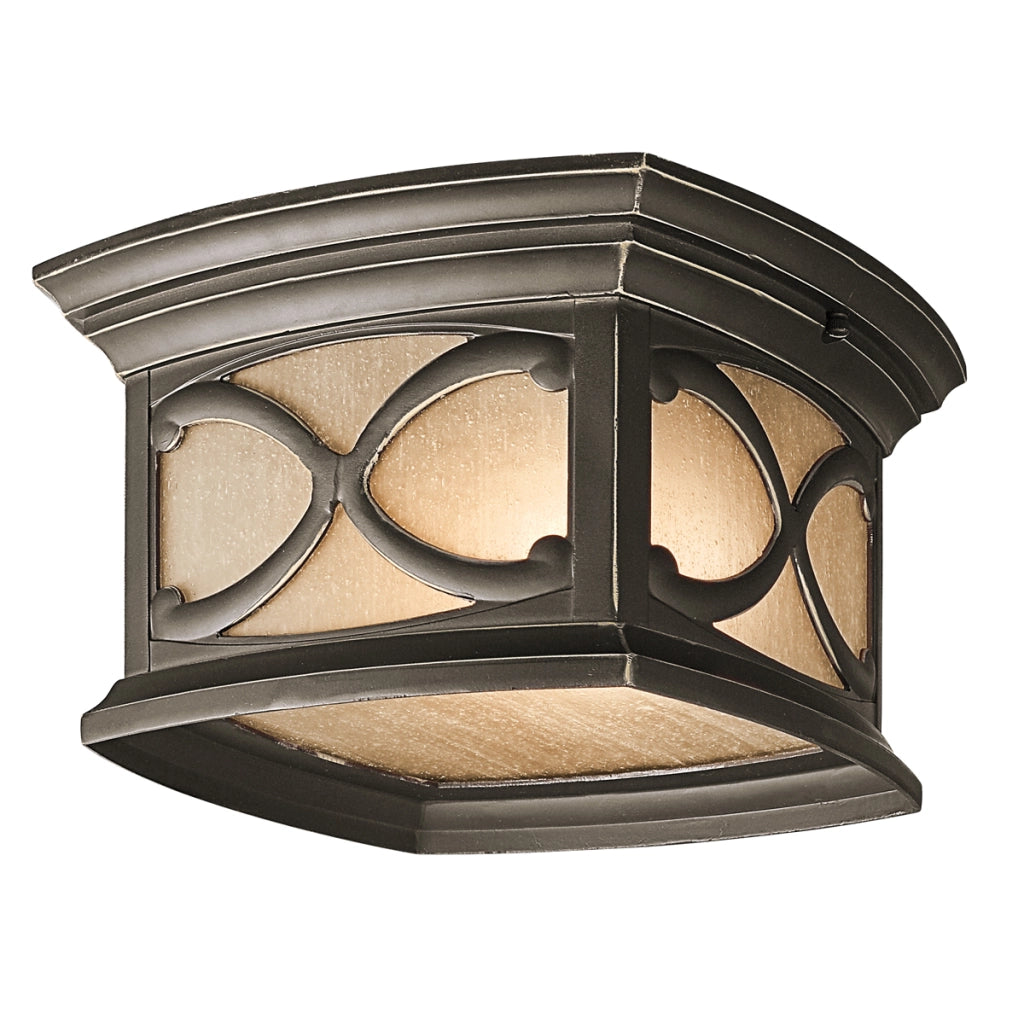 Plafoniera esterna Kichler Franceasi bronzo E27 2x60W