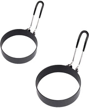 Piatto per waffle in acciaio inossidabile a specchio, 2 pezzi, diametri 75 mm e 90 mm, rivestimento antiscivolo, per omelette, sandwich e pannocchie