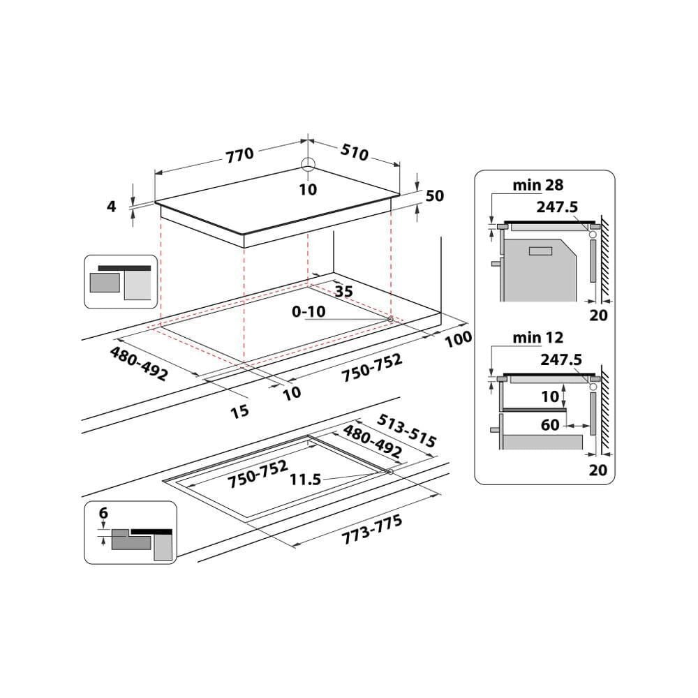 Whirlpool Piano Cottura Induzione WL B2977 NE