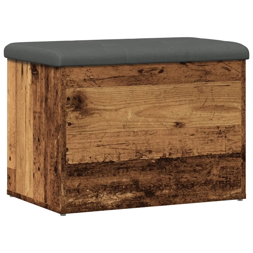 Panca Portaoggetti Legno Antico 62x42x45 cm Legno Multistrato