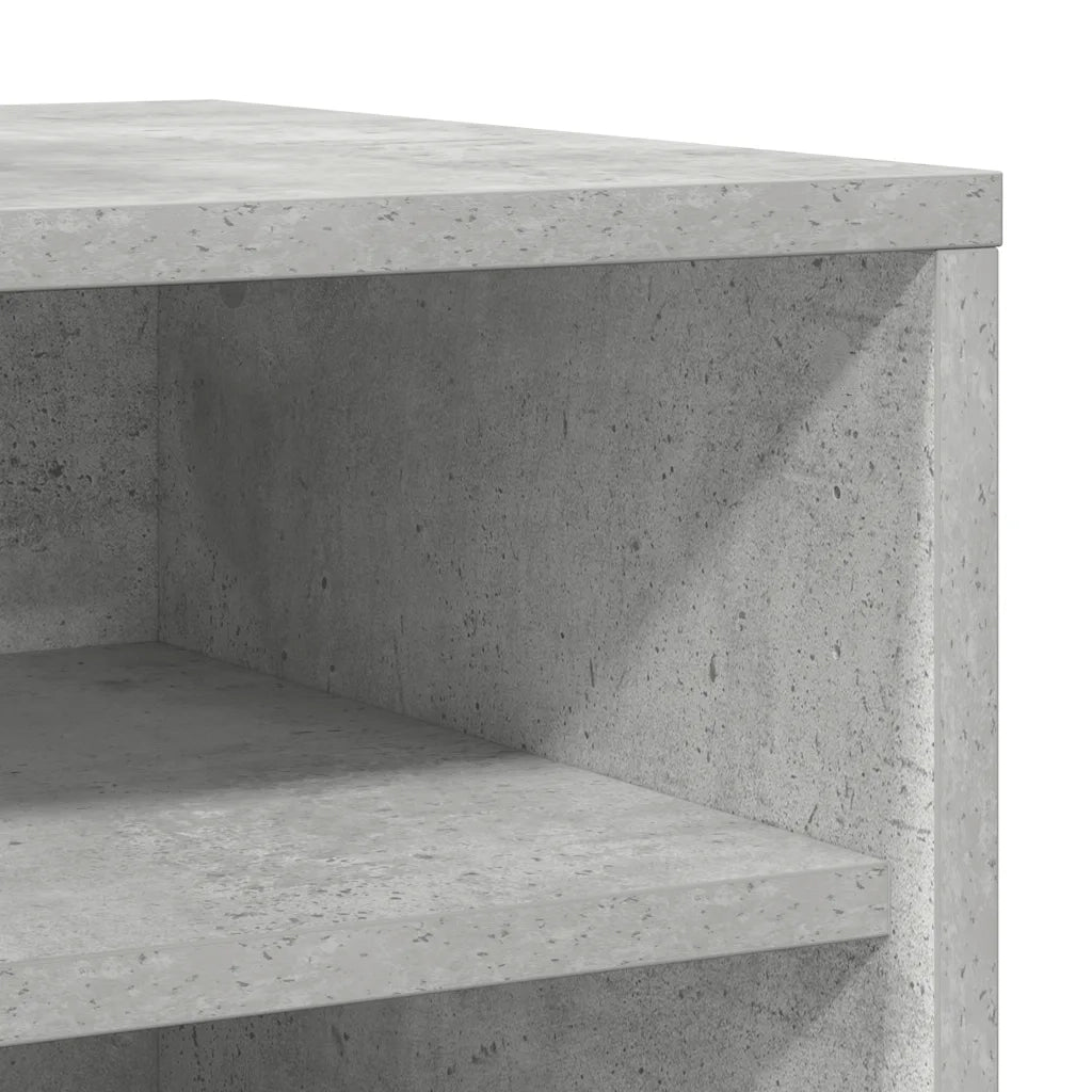 Scarpiere 2 pz Grigio Cemento 31,5x35x70 cm in Truciolato 808990