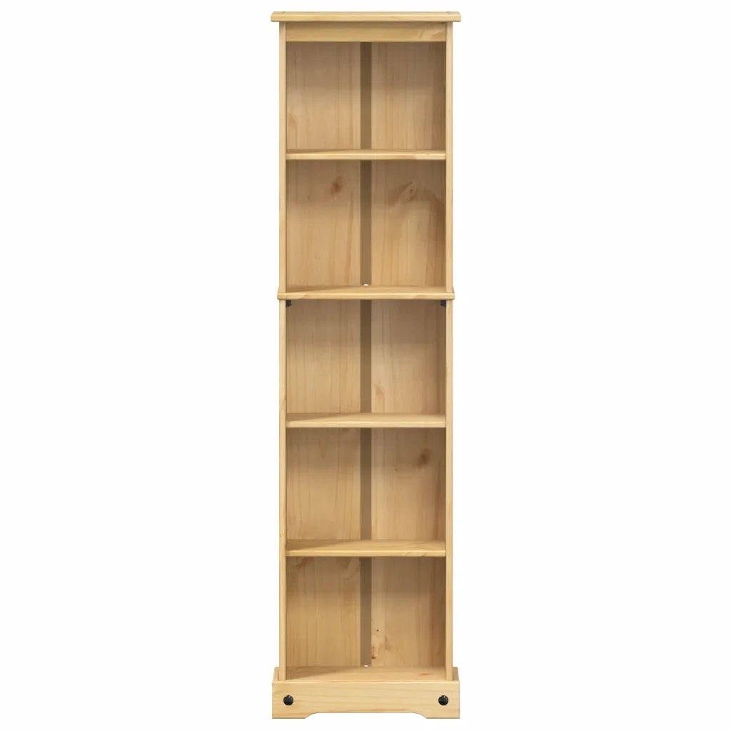 Libreria Corona 46x20x170 cm in Legno Massello di Pino