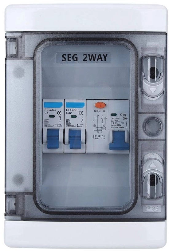 Miniaturo Stoppatore di Corrente - Interruttore a Contatto - Protezione IP65 - 40A 30mA - Sicurezza - Adatto per...