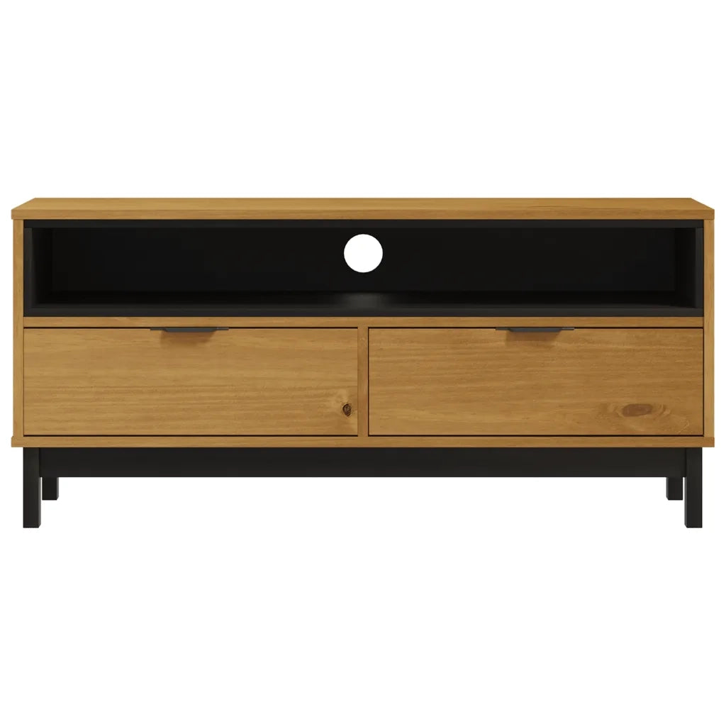 Mobile TV FLAM 110x40x50 cm in Legno Massello di Pino 357819
