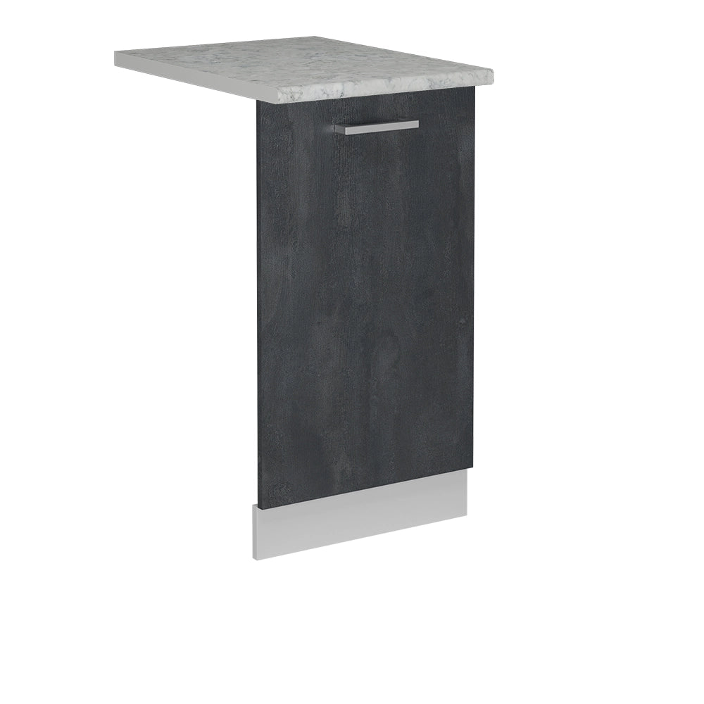 Vicco Pannello frontale della lavastoviglie Calcestruzzo nero 45 cm , PL Marmo