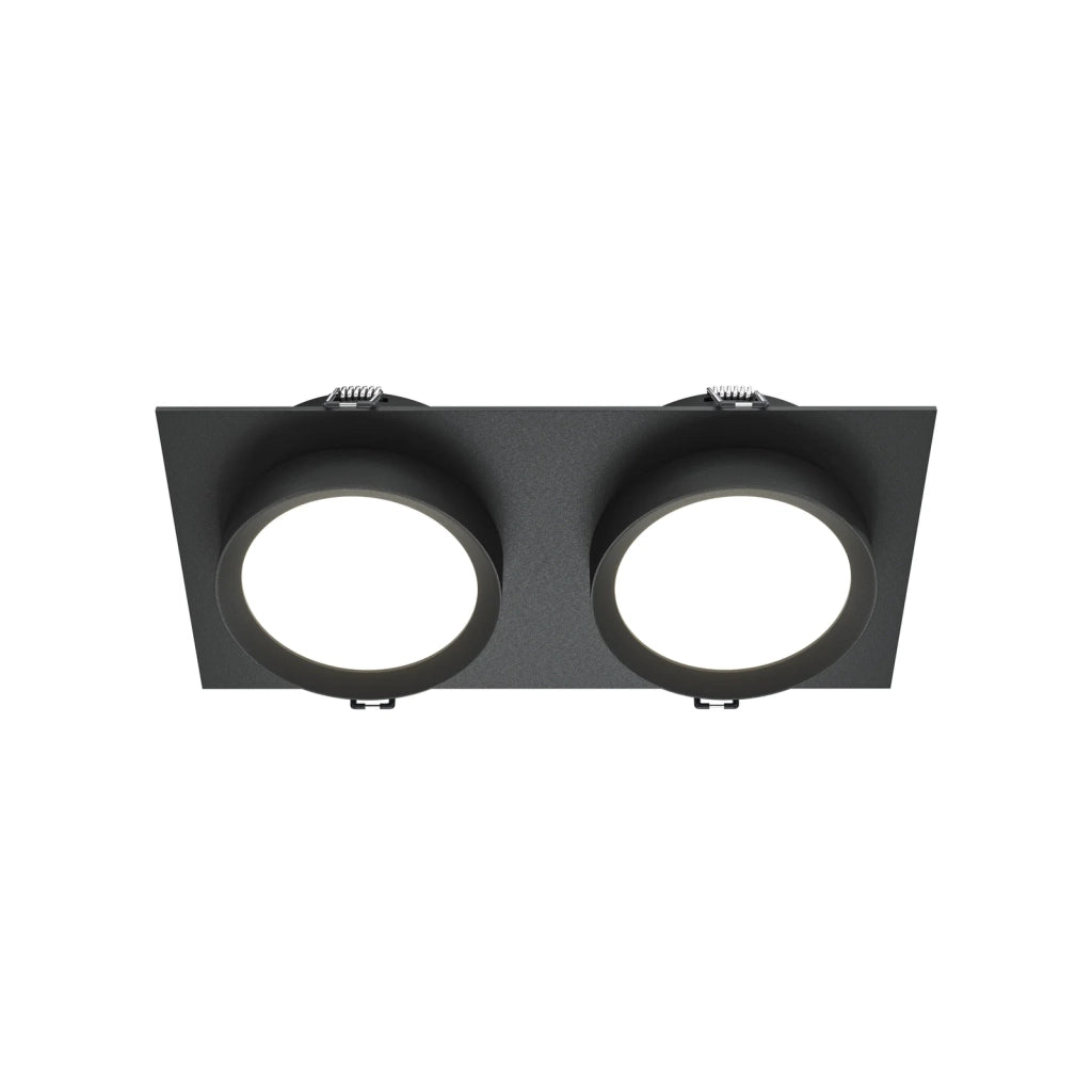 Maytoni Lampada da Incasso Hoop 2 luci GX53 nero alluminio