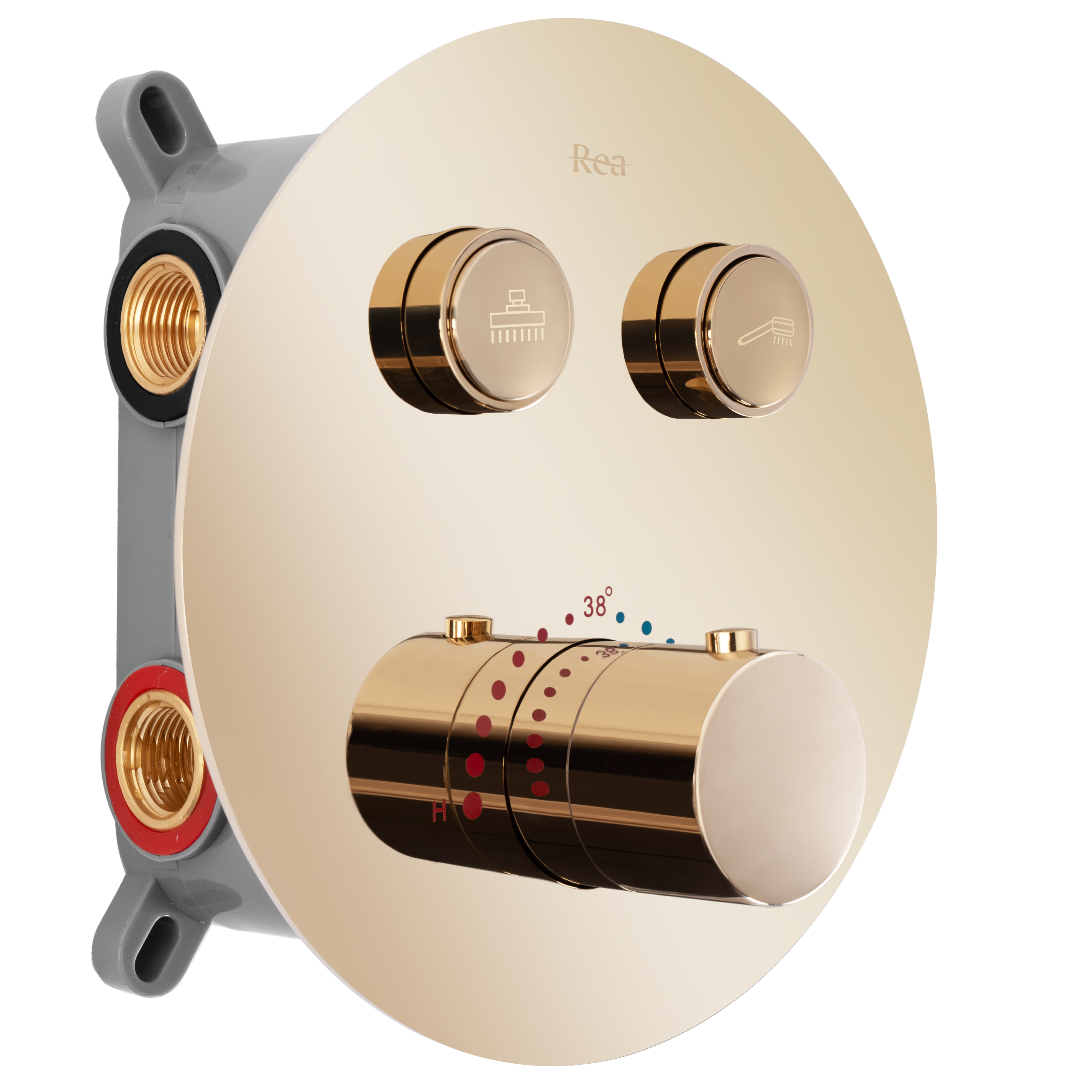 Set Doccia Da Incasso Rea Lungo Gold Box