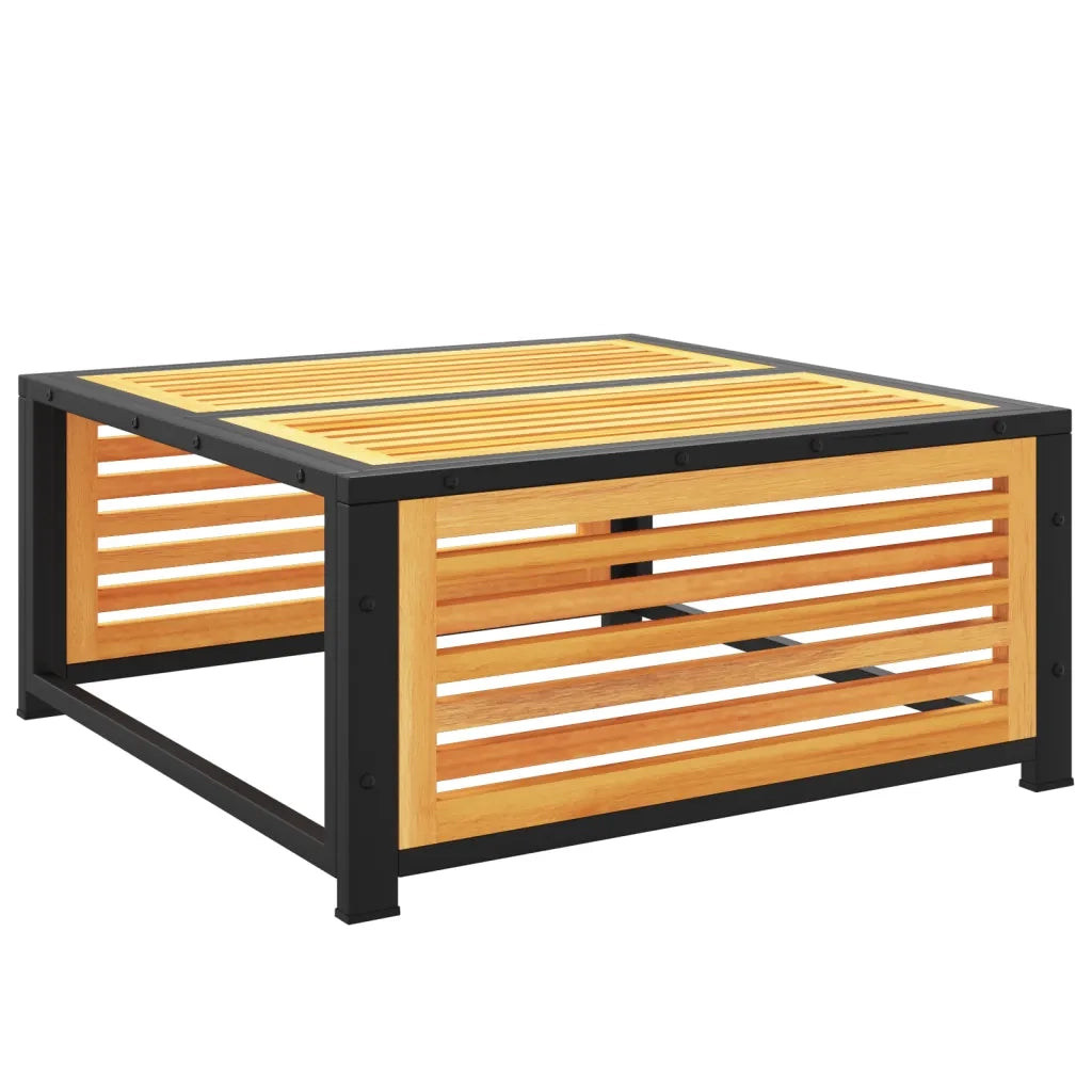 vidaXL Sgabello da Giardino con Cuscini 68x68x30 cm Massello Acacia