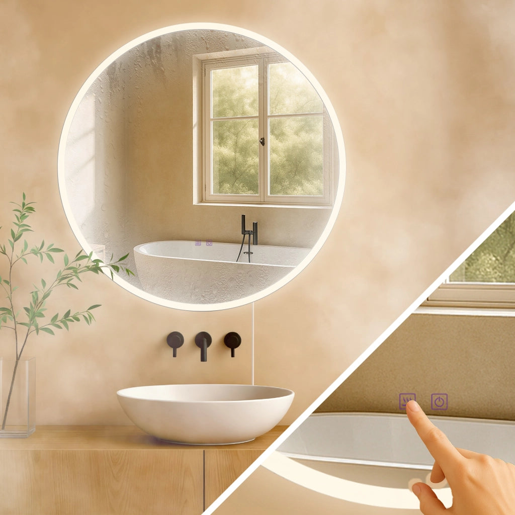 Specchio da bagno Laconia 80 senza Bluetooth