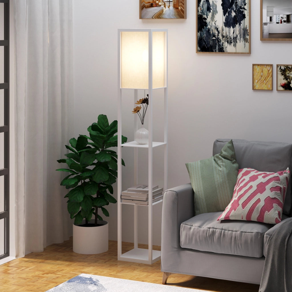 Libreria scaffale ¨C zephmum ¨C Bianco 26x26x160 cm
