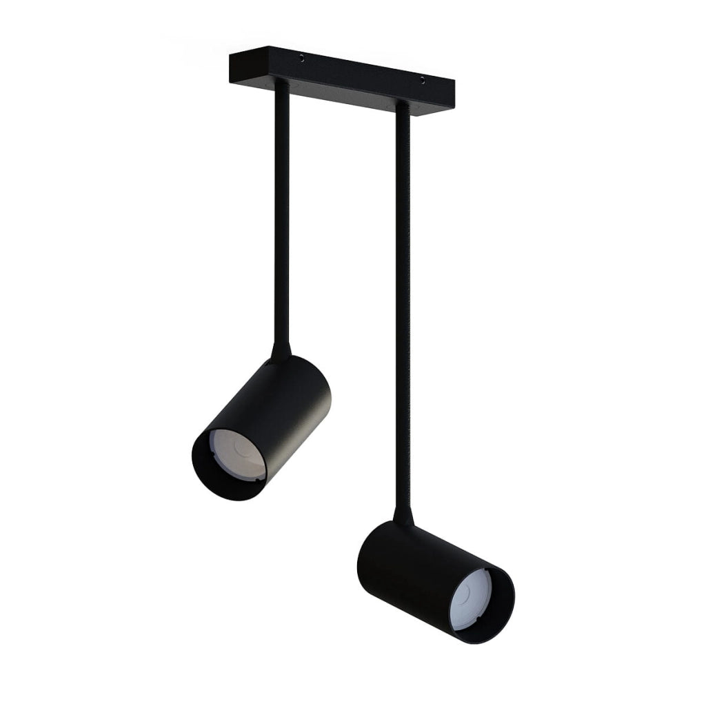 Plafoniera spot LED Nowodvorski Mono nera metallo 2xGU10