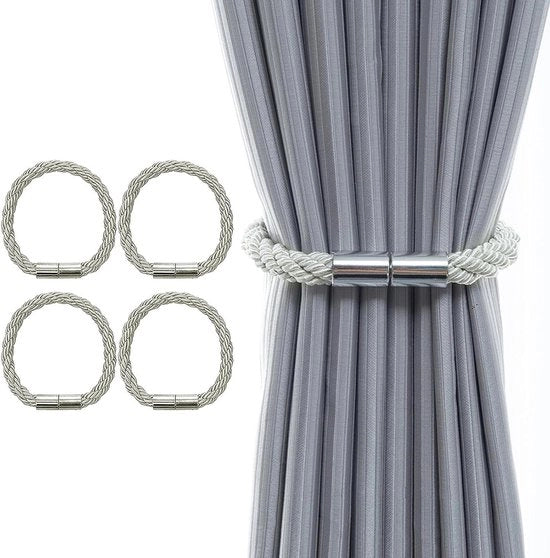 4 pezzi di supporto per tenda a maglie - tenda a maglie intrecciata - supporto decorativo per tende per soggiorno - set di supporti per tende.