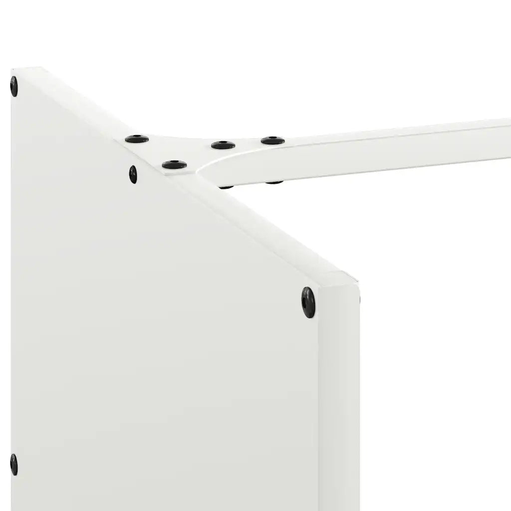 Rastrelliera per Legna da Ardere Bianca 40x40x40 cm CFW1816059