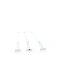 Staffe telo per rimorchi leggeri e carrelli appendice, 3 barre allungabili 100-145cm, in alluminio