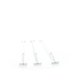 Staffe telo per rimorchi leggeri e carrelli appendice, 3 barre allungabili 100-145cm, in alluminio