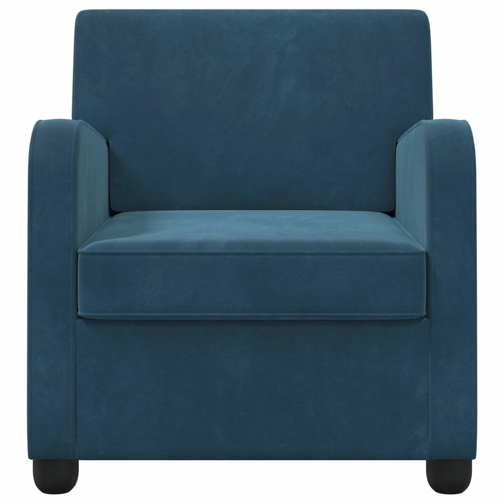 Poltrona Blu Velluto 42043421