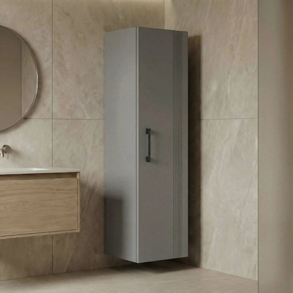 Mobile da bagno "Bari 40" - 40 x 32 x 138 cm - Cashmere opaco
