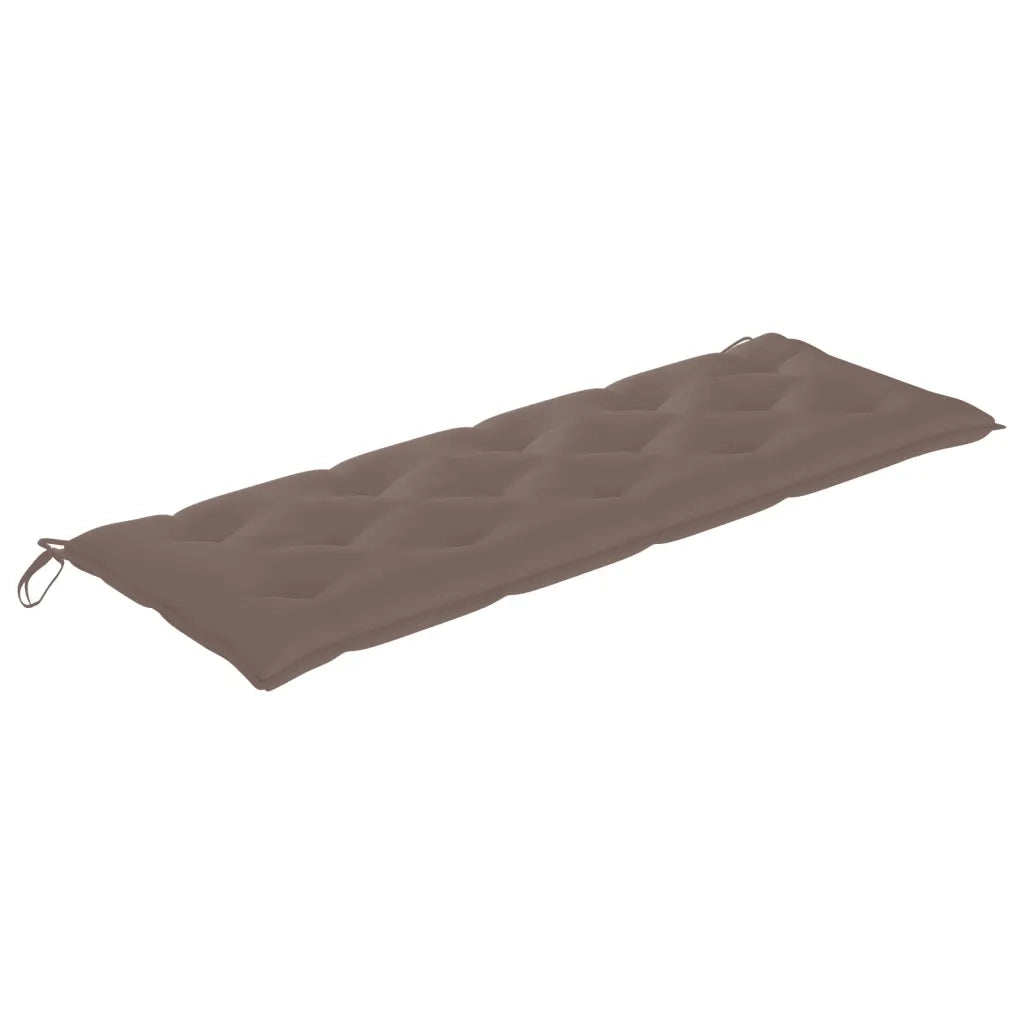 Panchina Batavia con Cuscino Tortora 150 cm Legno Massello Teak 3100849