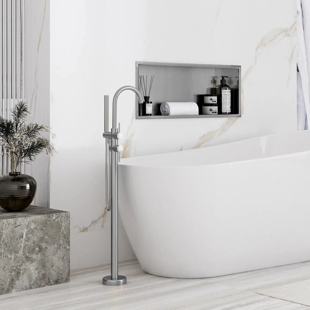 Mensola Bagno 30x60 Steel Brush