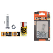 Trade Shop - Set 4 Pz Viti Vite Testa A Croce Tonda 8x25mm Con Dadi Dado Esagonale M8 90984 -