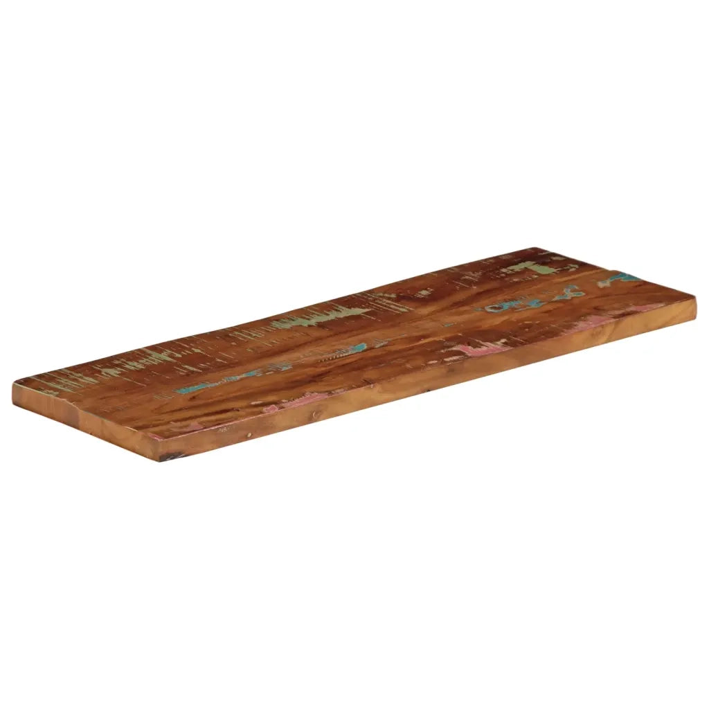 Piano Tavolo 70x30x3,8 cm Rettangolare in Massello di Recupero 371099