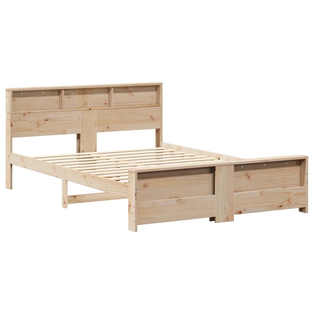 vidaXL Struttura del letto Marrone 150 x 200 cm Legno di pino massello