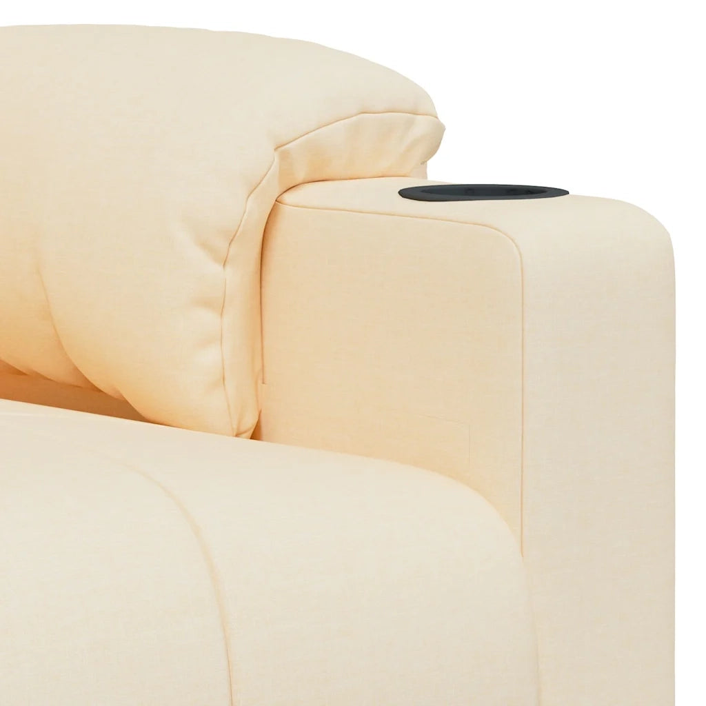 Divano Sedia-Poltrona Massaggiante Crema in Tessuto 651433