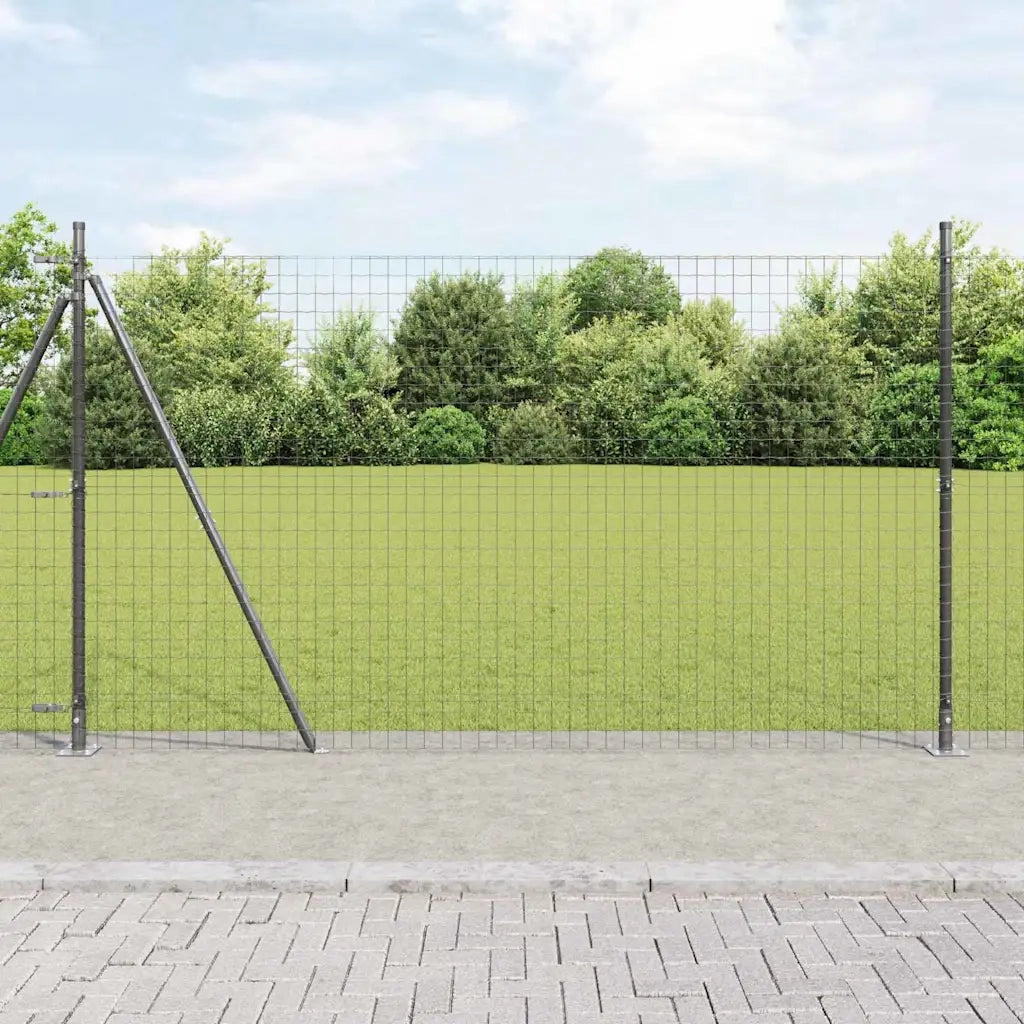 Palo della recinzione 26 pcs Grigio 3,2 x 3,2 x 170 cm 3350251