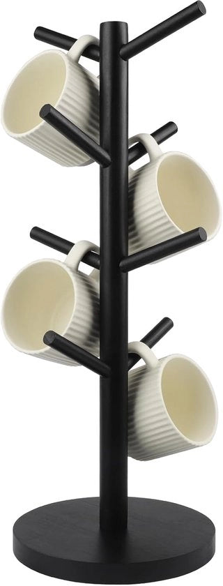 Sostegno elegante per tazze di caffè con 8 ganci