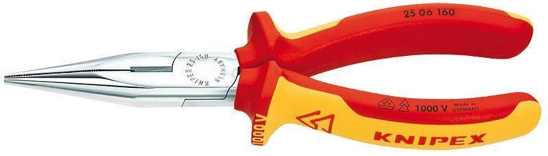 Knipex 25 06 160 Pinza a becchi piatti con tronchese Lunghezza 160 mm Peso 146 g colore Arancione Rosso