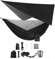 Set di tappeti per tenda, ombrellone e sentiero da campeggio e trekking - nero.