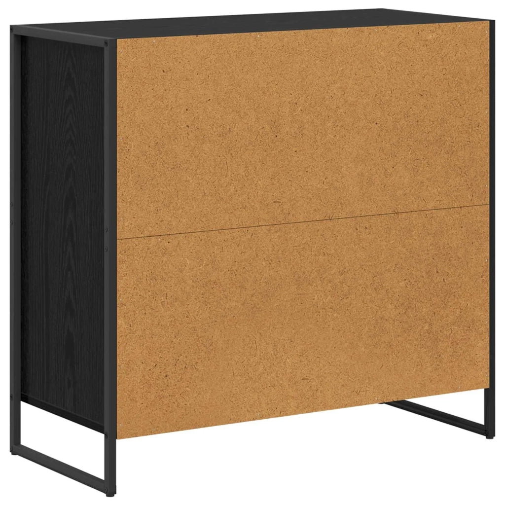Credenza Rovere Nero 79 x 36 x 75.5 cm Legno multistrato 886594