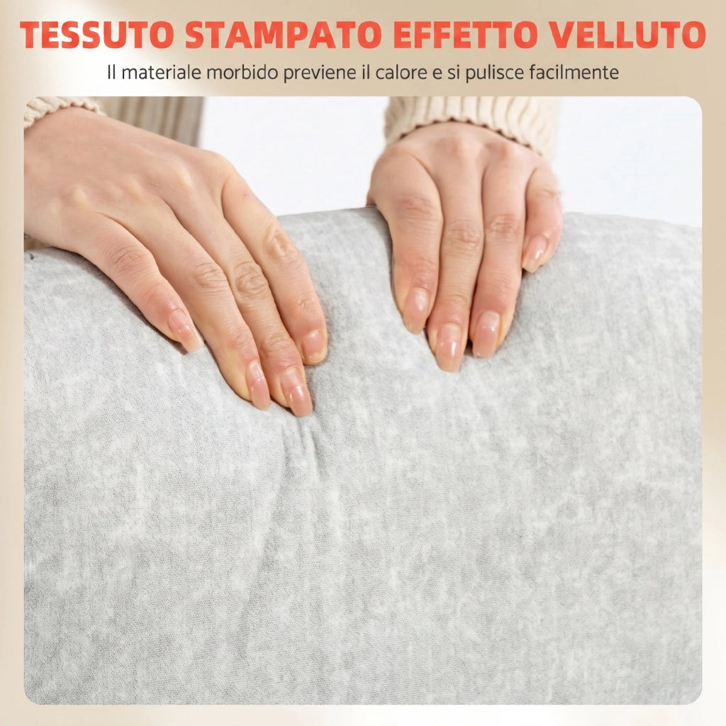 Sedia da pranzo ¨C Minimal ¨C Schienale alto velluto, braccioli ribaltabili, bianco crema