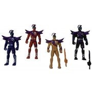 Trade Shop - Set 5pz Power Personaggi Guerrieri Eroi Spaziali Spazio Rangers Gioco Per Bambini -