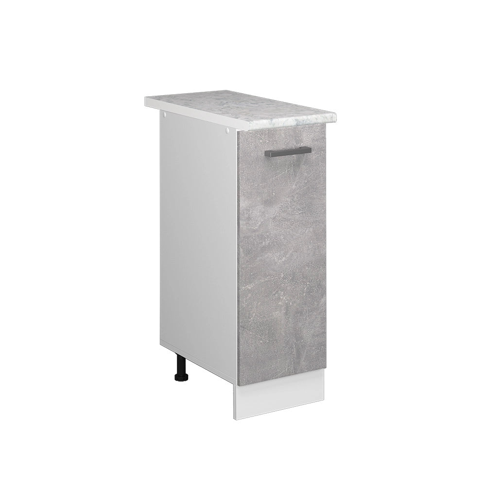 Vicco Base universale Calcestruzzo 30 cm con anta, con piano di lavoro