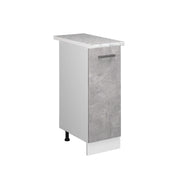 Vicco Base universale Calcestruzzo 30 cm con anta, con piano di lavoro