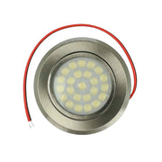 Mini Faretto Led Da Incasso Touch Dimmer Controllo Carcassa Nichel Satinato 3000K DC12V DC24V 3W Foro 55mm