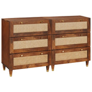 Set di Credenze 2 pcs Marrone 60 x 33,5 x 75 cm 3310169