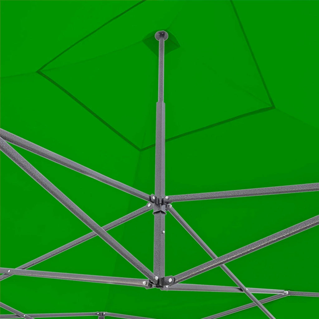 Gazebo richiudibile 3x3 pieghevole a fisarmonica automatico mercato tenda con sacca colore verde