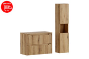 Set mobili bagno 80 cm con piano e Szafką wysoką Nova Coast Evoke 80 cm