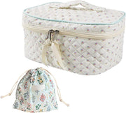 Set di Tasche per Trucco e Corda di Trasporto in Pelle di Velluto per Donne - Borse da Viaggio per Cosmetici